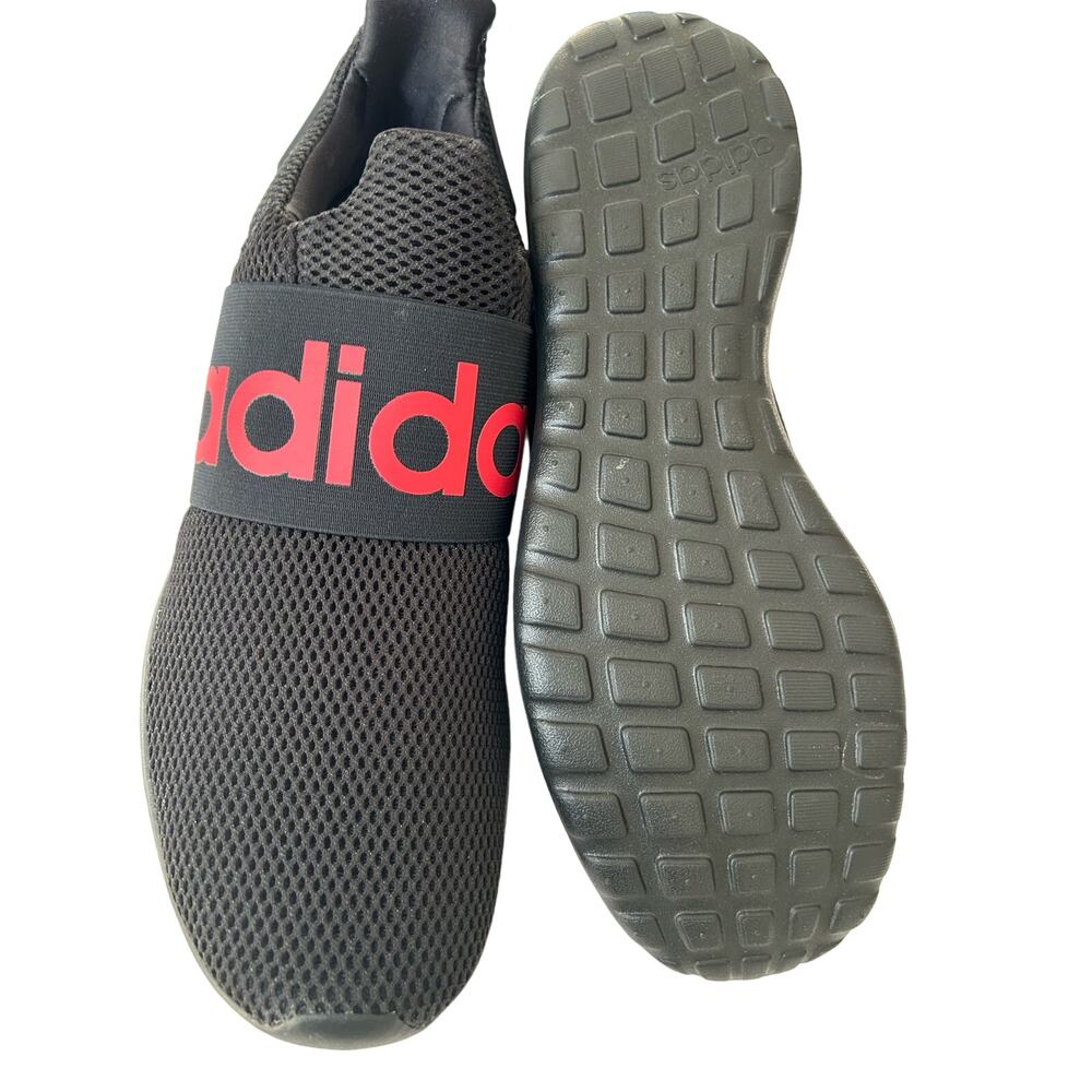 ADIDAS Men's 'Lite Racer Adapt' Running Sneaker SZ 11.5, Black/Red, Slip-On - Picture 6 of 7